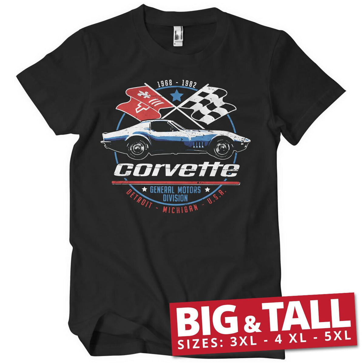 Corvette C3 GM Division Big & Tall T-Shirt – T-shirt grande taille