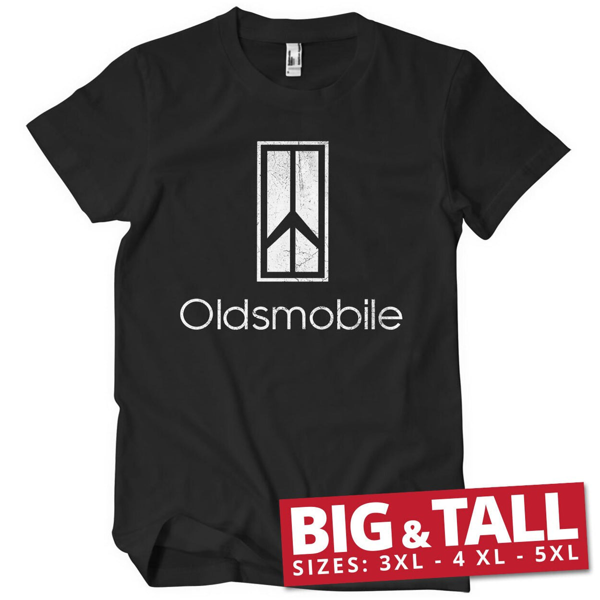 Oldsmobile Washed Logo Big & Tall T-Shirt – T-shirt grande taille