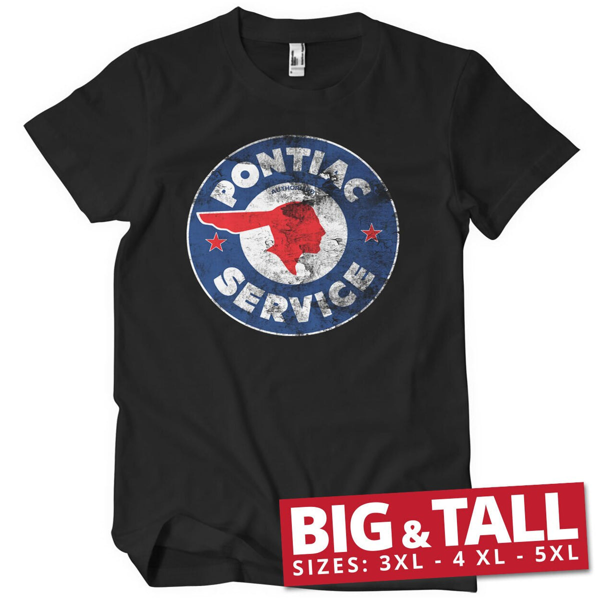 Pontiac Service Logo Big & Tall T-Shirt – T-shirt grande taille