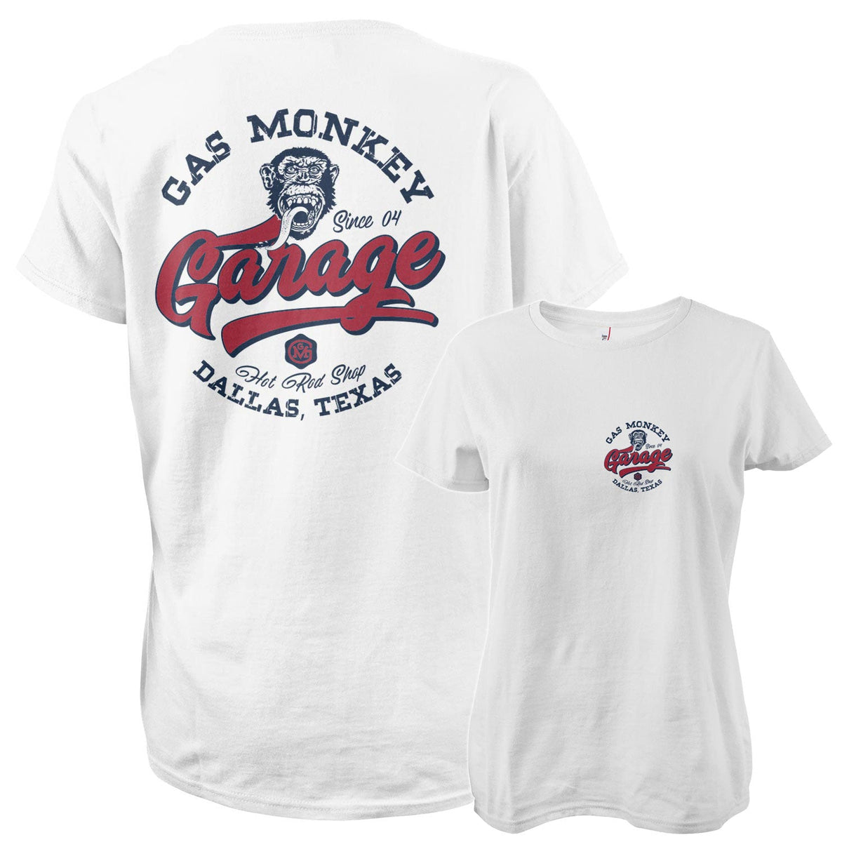 GMG Hot Rod Shop Logo Girly Tee – T-shirt femme