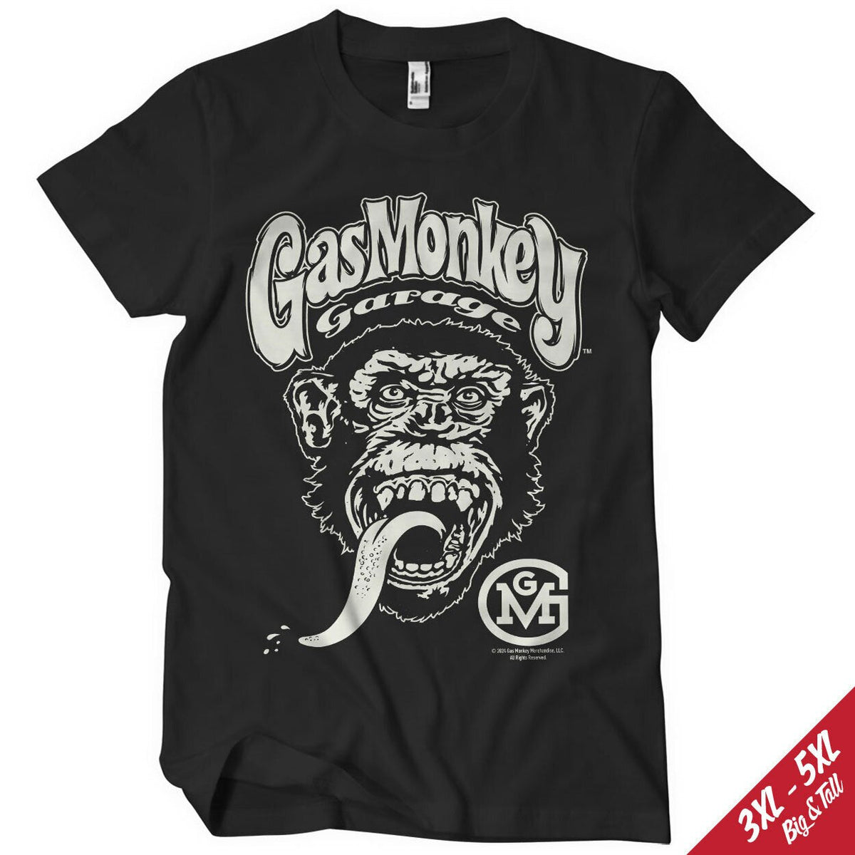 Gas Monkey Garage Big Brand Logo Big & Tall T-Shirt – T-shirt grande taille
