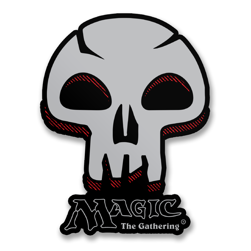 Black Mana Skull Sticker – Sticker
