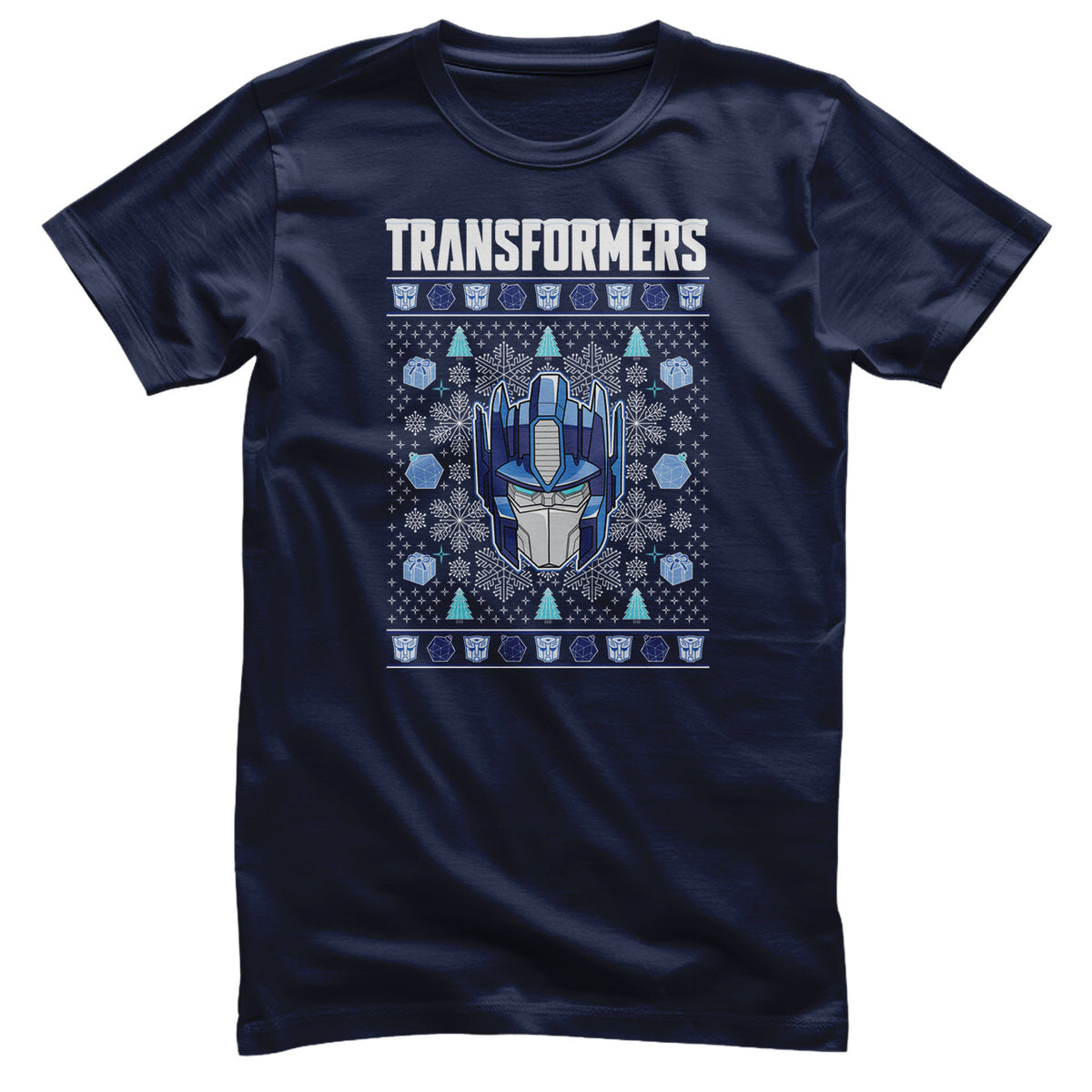 Transformers Christmas Pattern T-Shirt – T-shirt