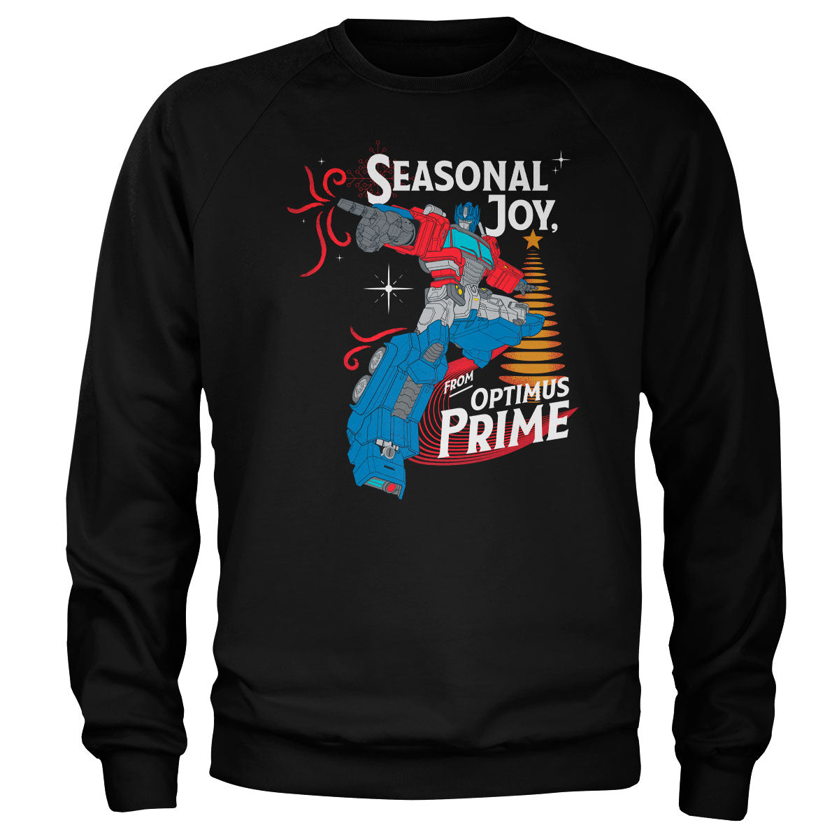 Seasonal Joy From Optimus Prime Sweatshirt – Sweat