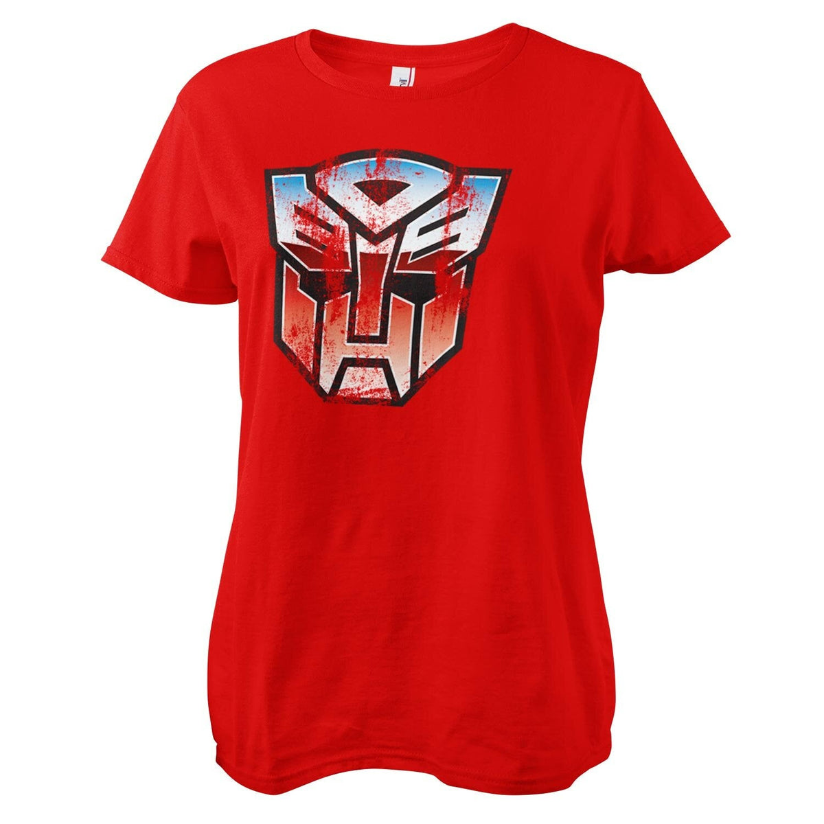 Distressed Autobot Shield Girly Tee – T-shirt femme