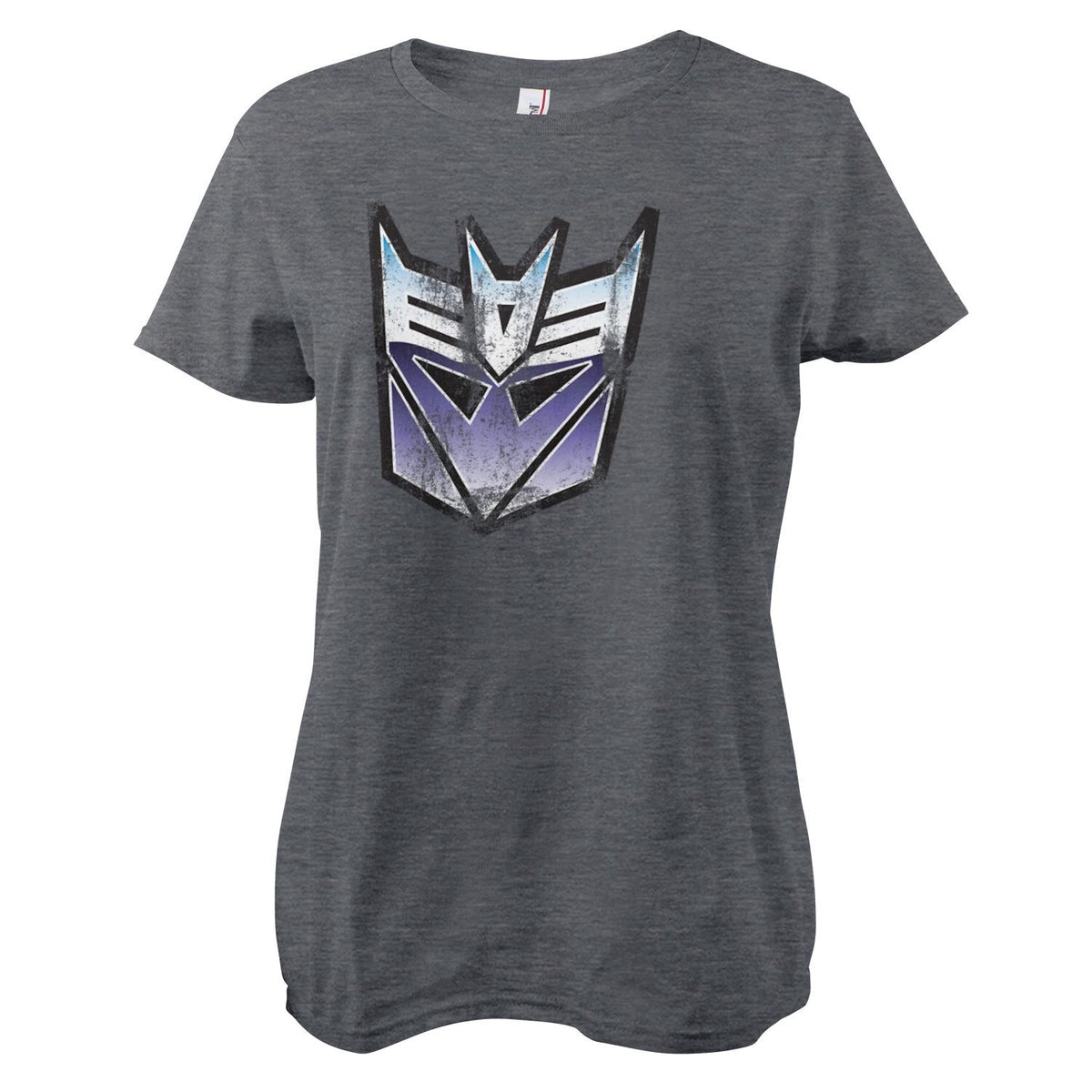 Distressed Decepticon Shield Girly Tee – T-shirt femme