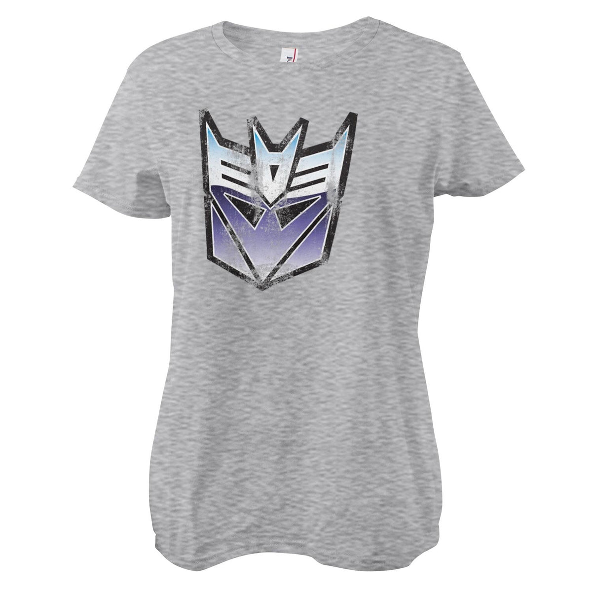 Distressed Decepticon Shield Girly Tee – T-shirt femme