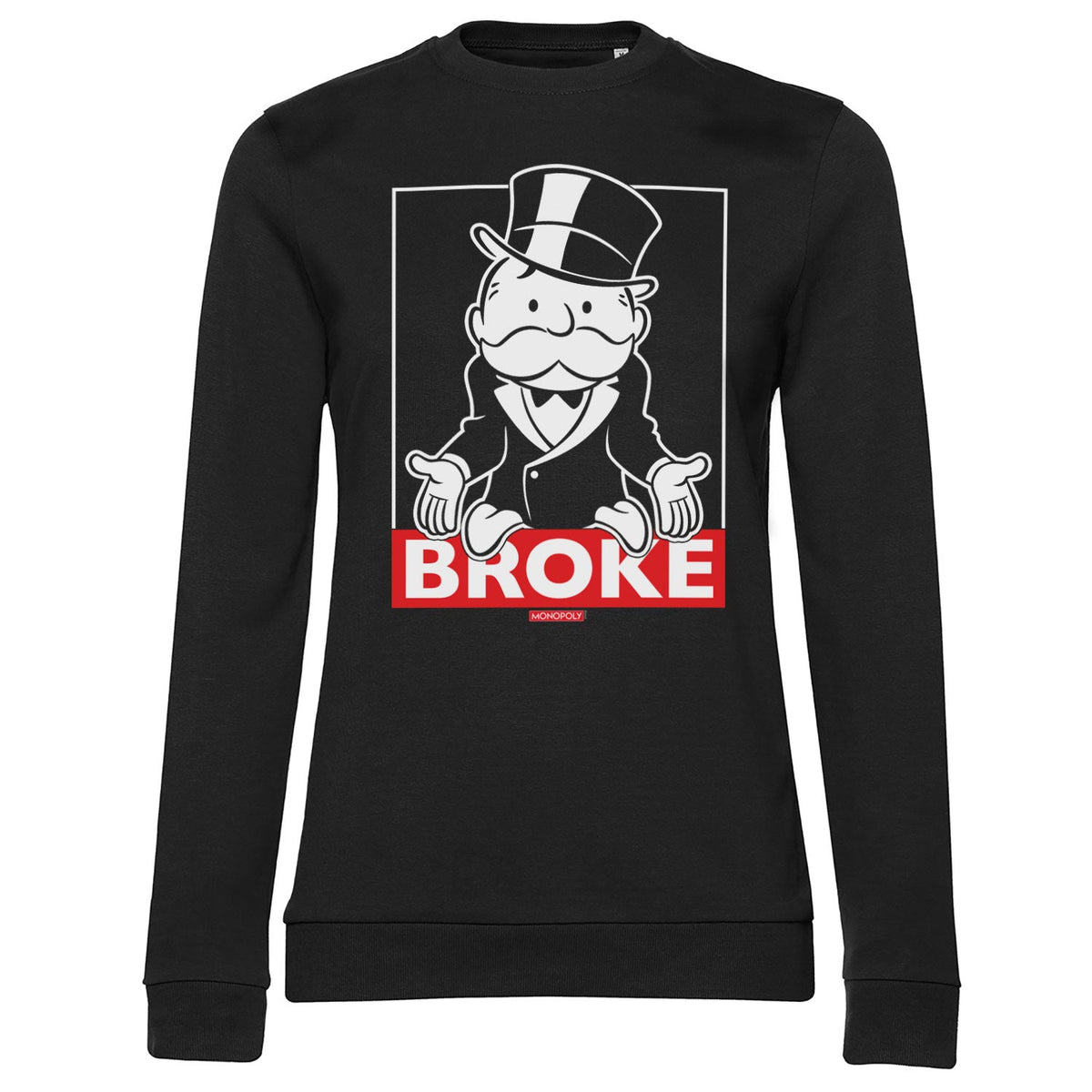 Mr Monopoly - BROKE Girly Sweatshirt – Sweat femme