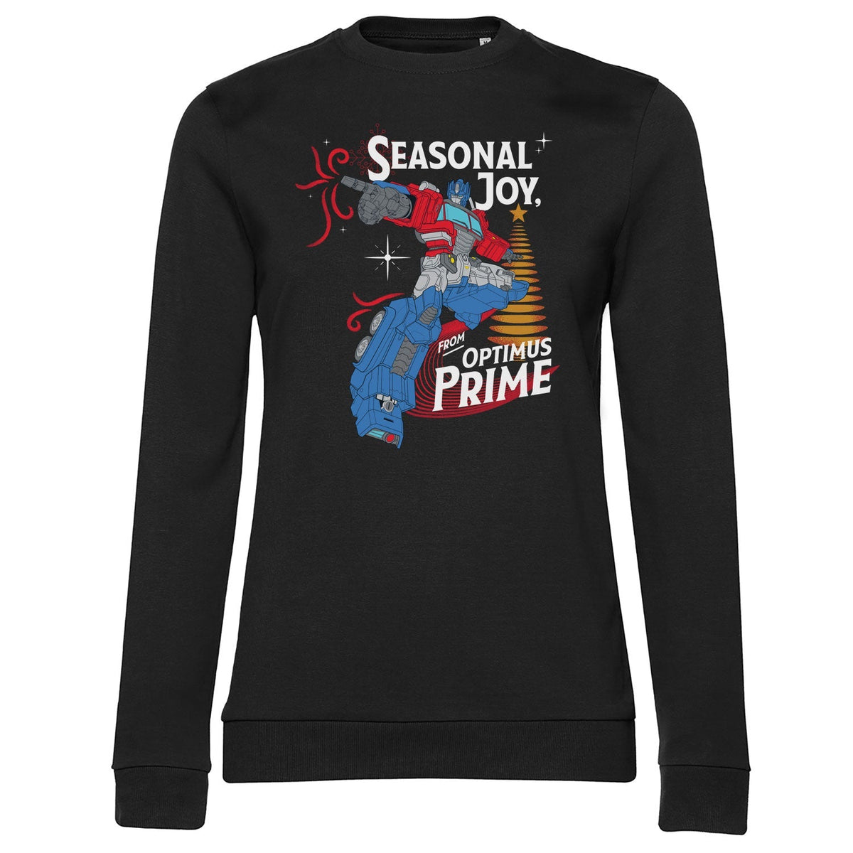 Seasonal Joy From Optimus Prime Girly Sweatshirt – Sweat femme