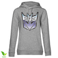 Distressed Decepticon Shield Girls Hoodie – Sweat à capuche femme