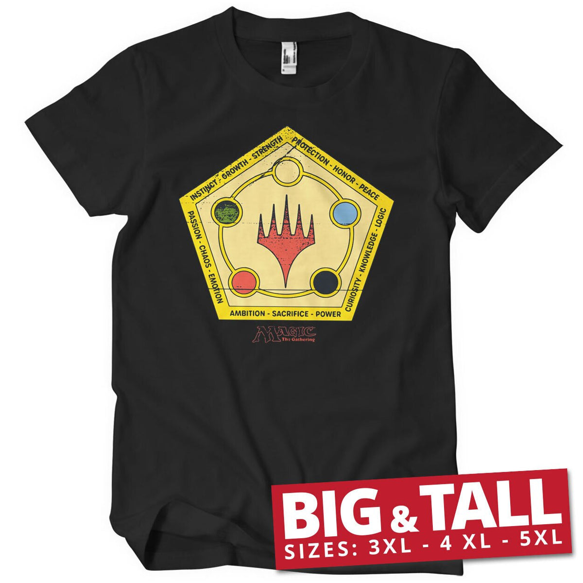 Magic The Gathering Symbols Big & Tall T-Shirt – T-shirt grande taille