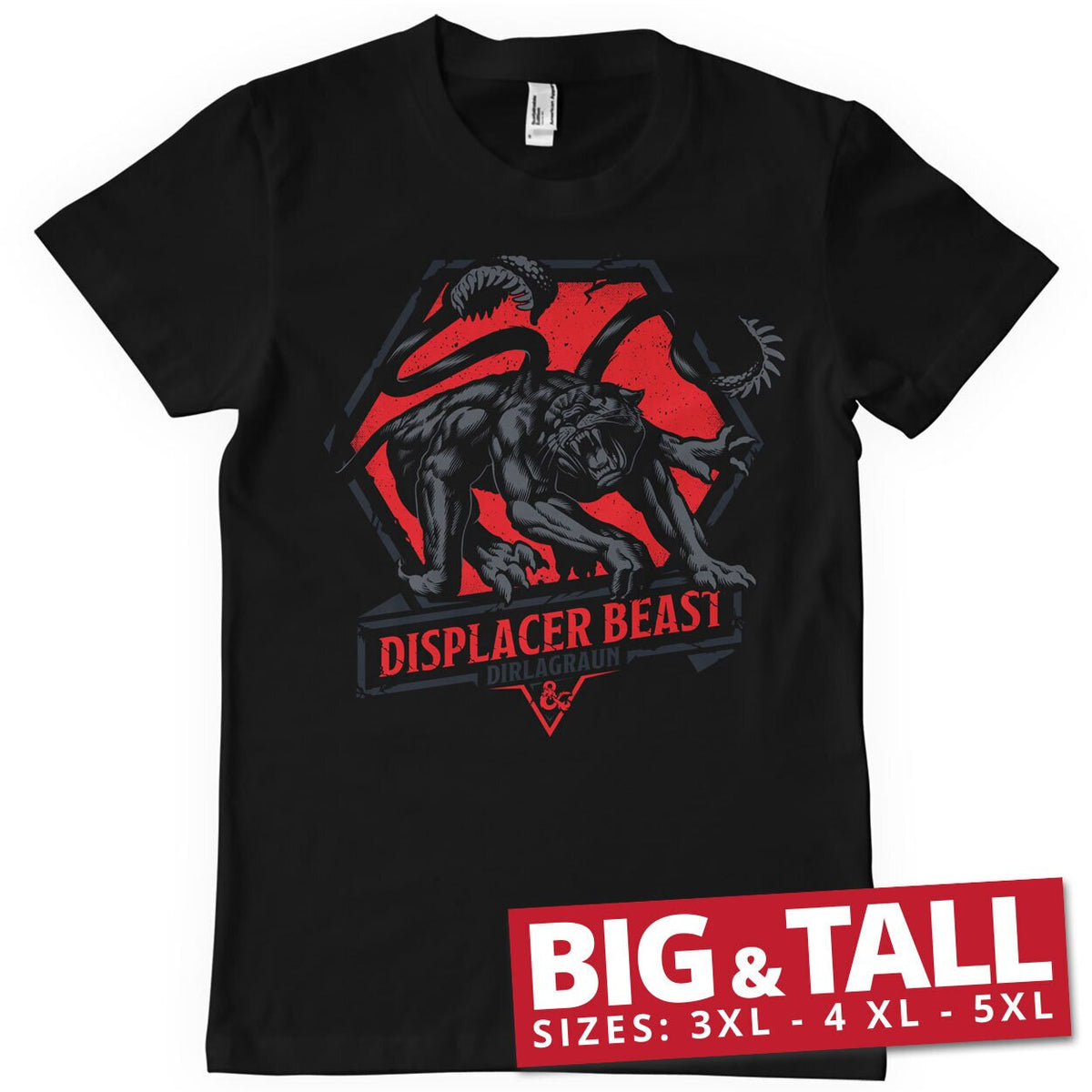 Donjons & Dragons - Displacer Beast Big & Tall T-Shirt – T-shirt grande taille