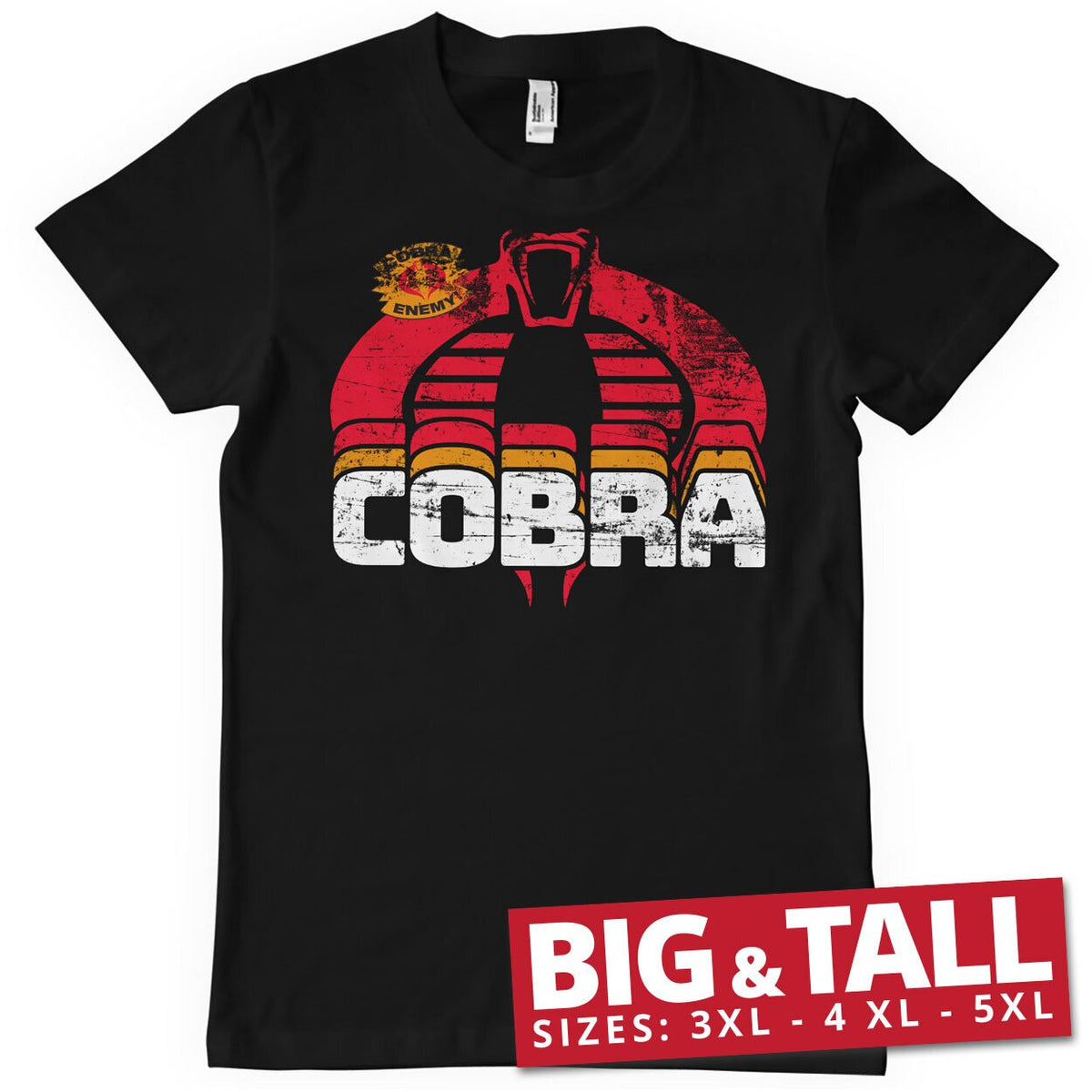 Cobra Enemy Big & Tall T-Shirt – T-shirt grande taille