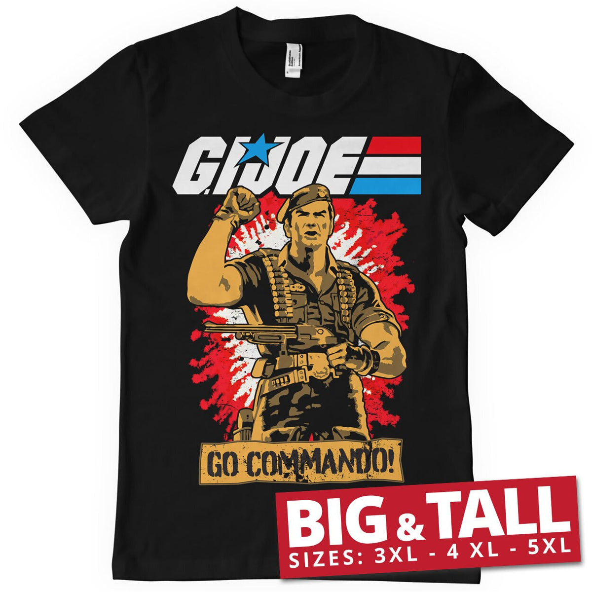 G.I. Joe - Go Commando Big & Tall T-Shirt – T-shirt grande taille