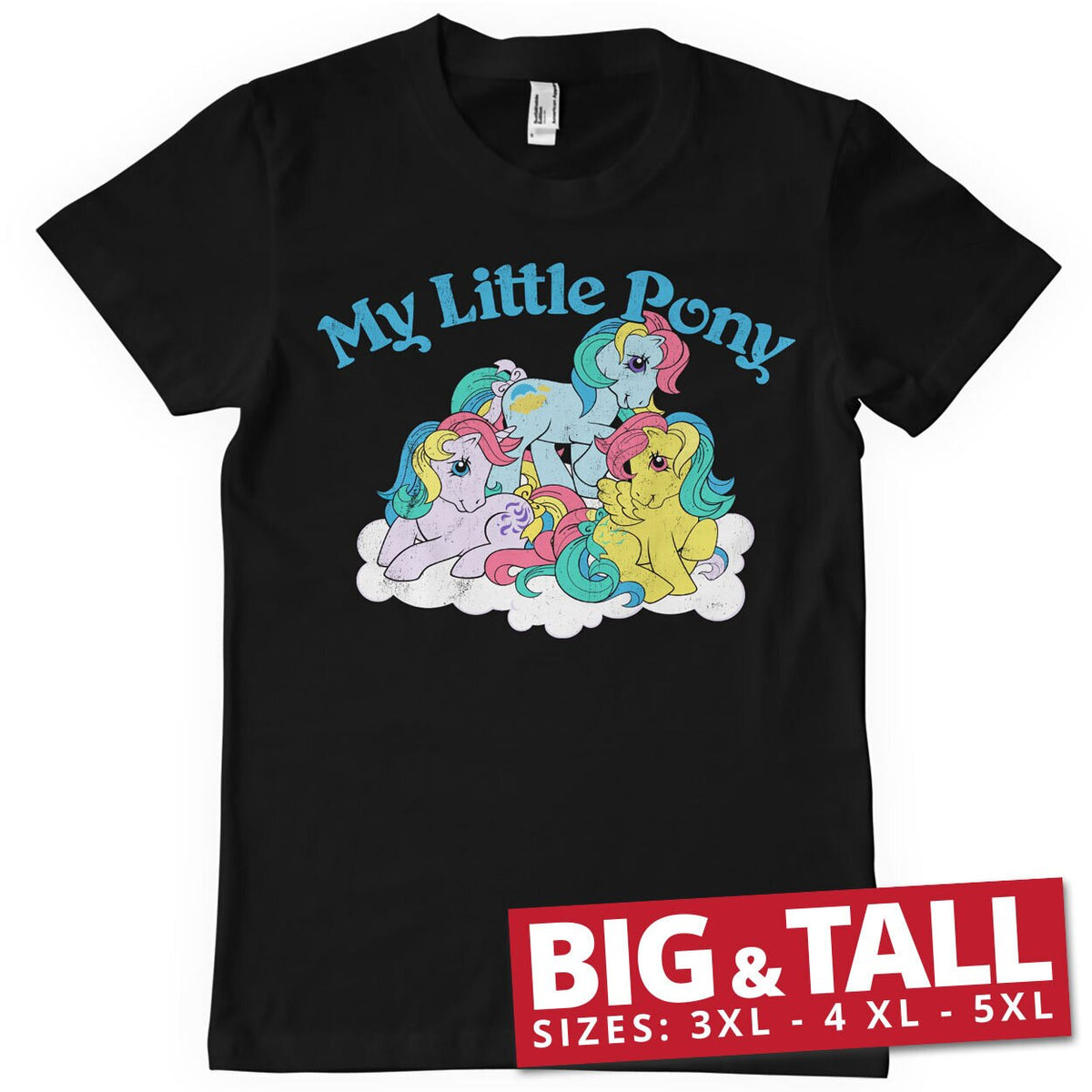 My Little Pony (Mon Petit Poney) Washed Big & Tall T-Shirt – T-shirt grande taille