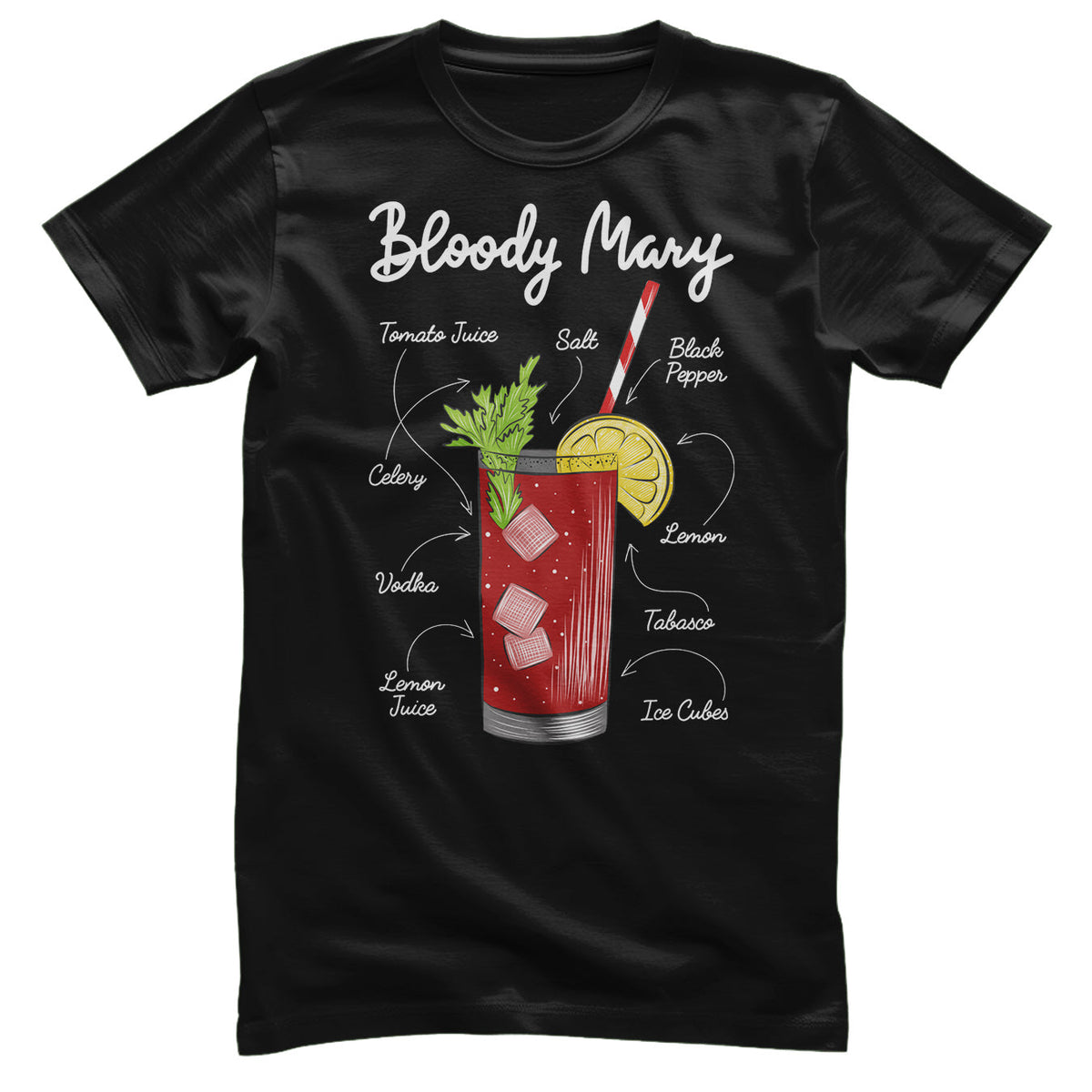 Bloody Mary - Ingredients T-Shirt – T-shirt