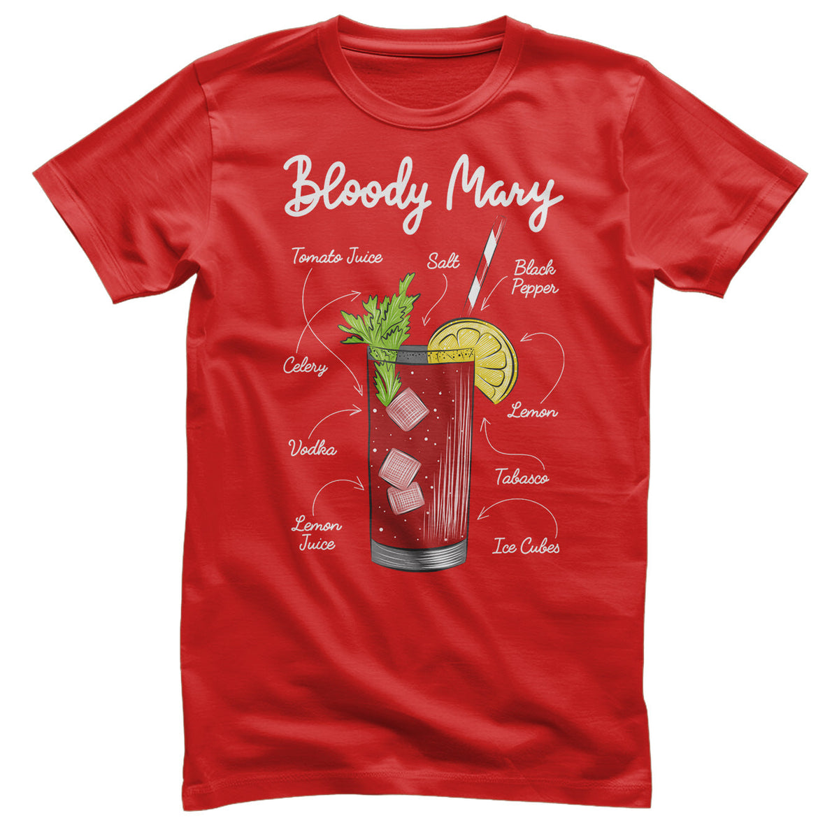 Bloody Mary - Ingredients T-Shirt – T-shirt
