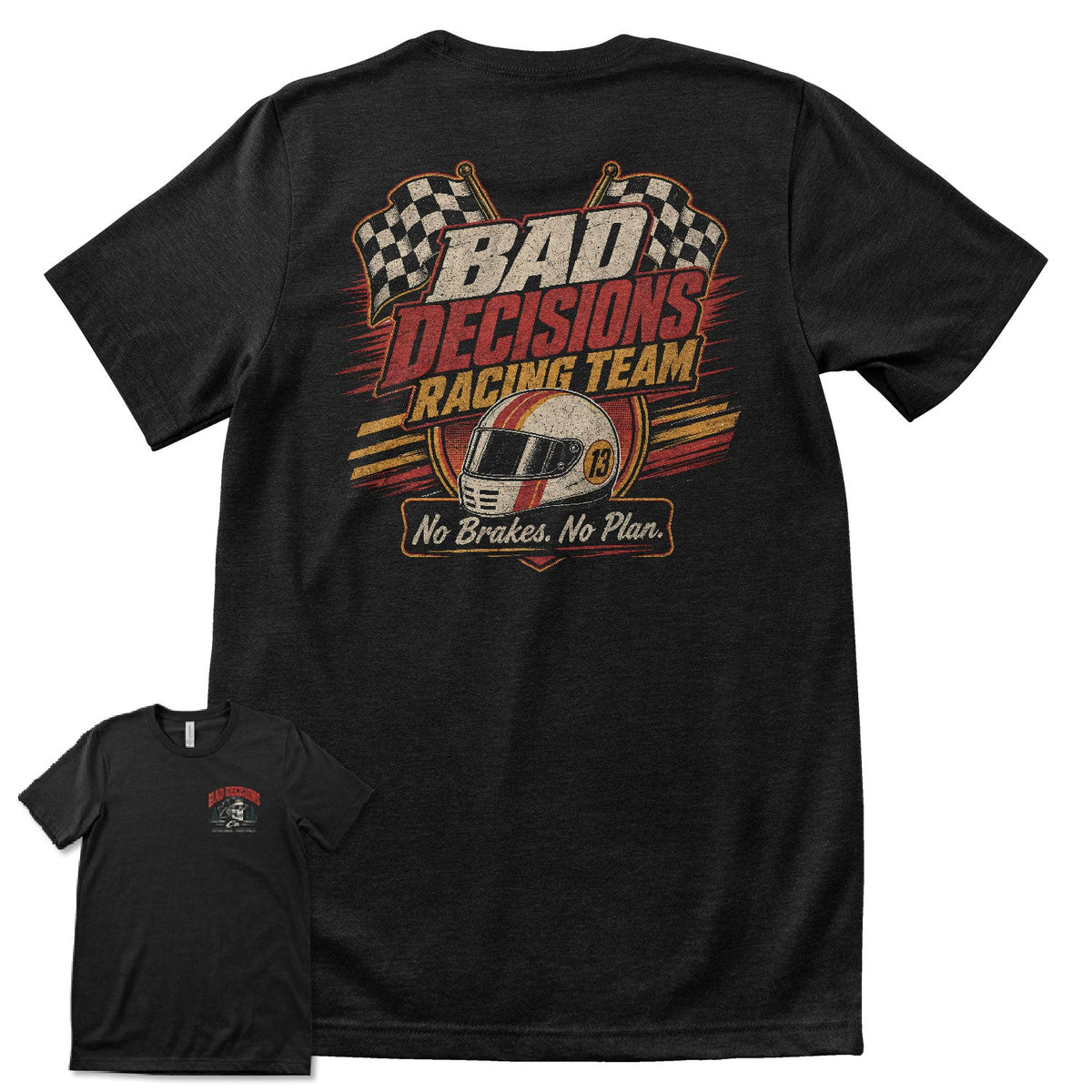 Bad Decisions Co. Racing Team – T-shirt homme