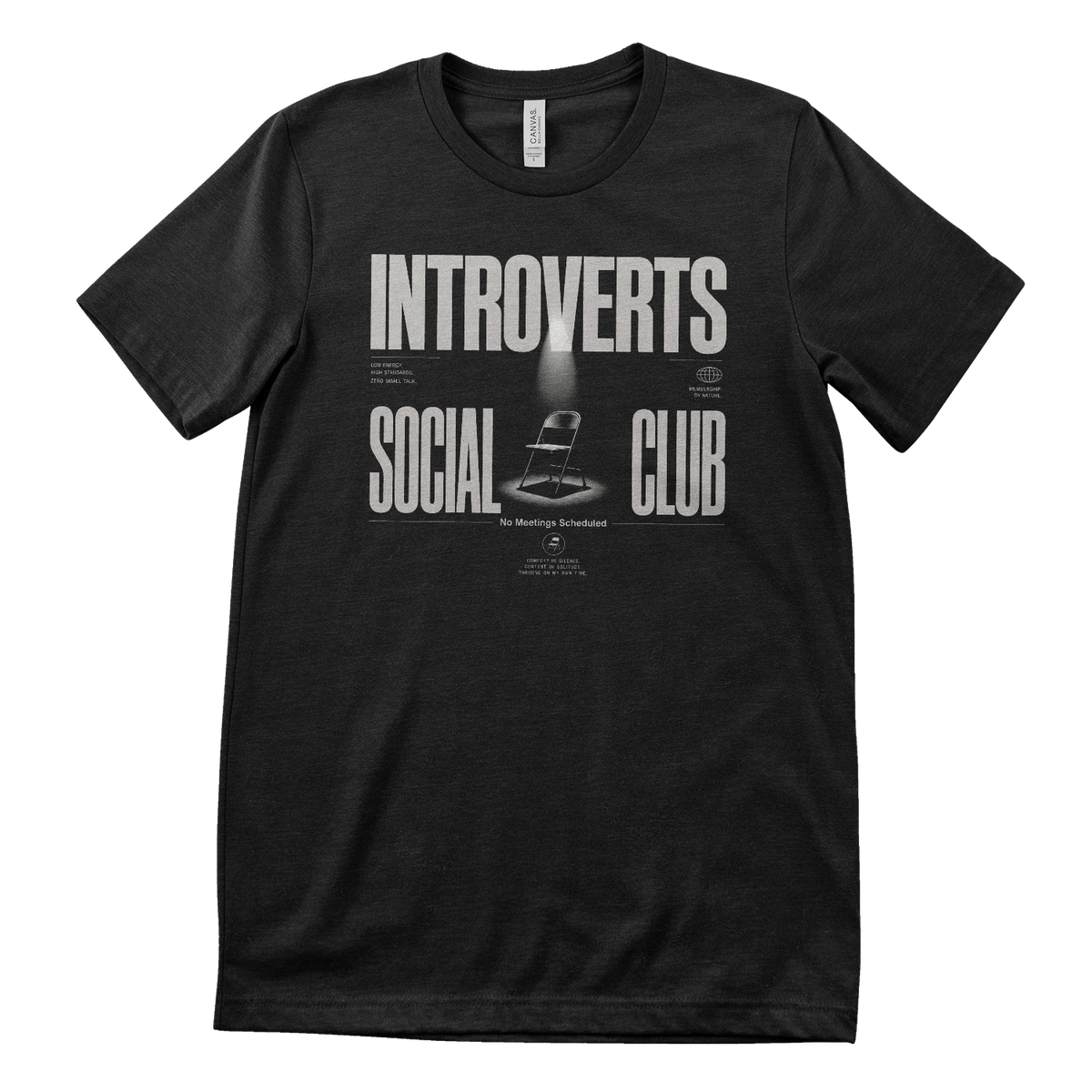Bad Decisions Co. Introverts Social Club – T-shirt homme