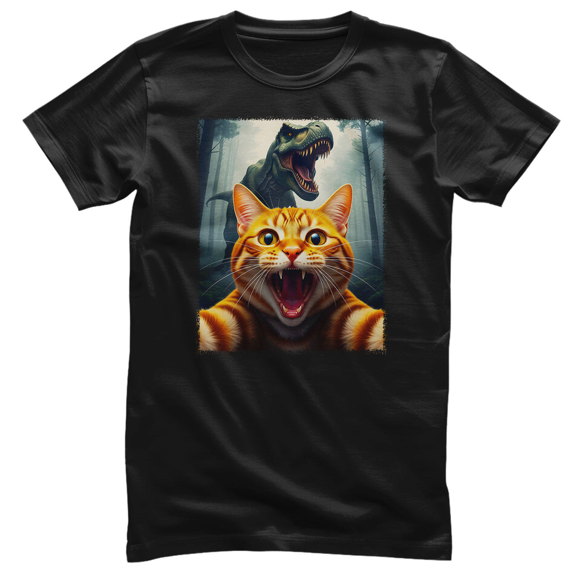 Cat Panic Dino Tee – T-shirt