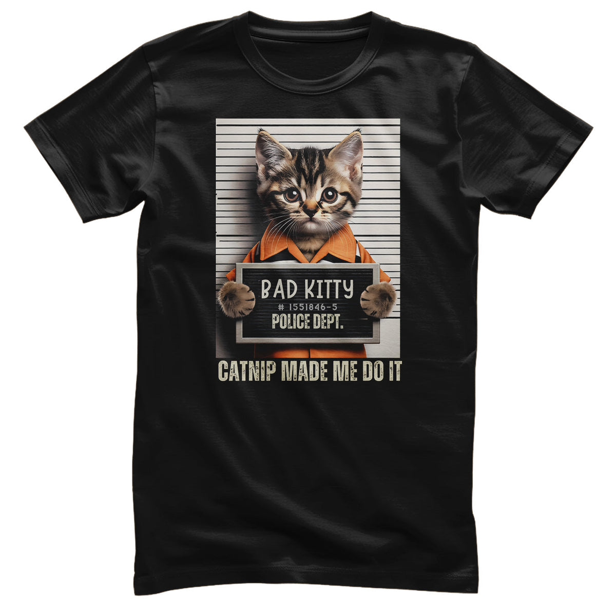 Bad Kitty Mug Shot Tee – T-shirt