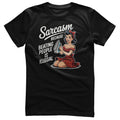 Sarcasm - Because Beating People Is Illigal Tee – T-shirt