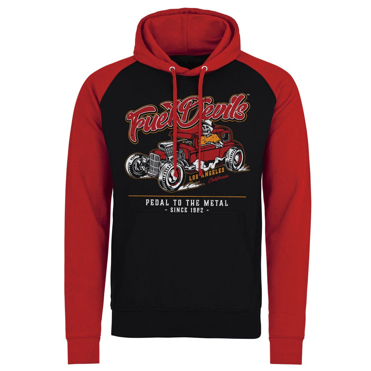 Fuel Devils - Pedal To The Metal Baseball Hoodie – Sweat à capuche baseball