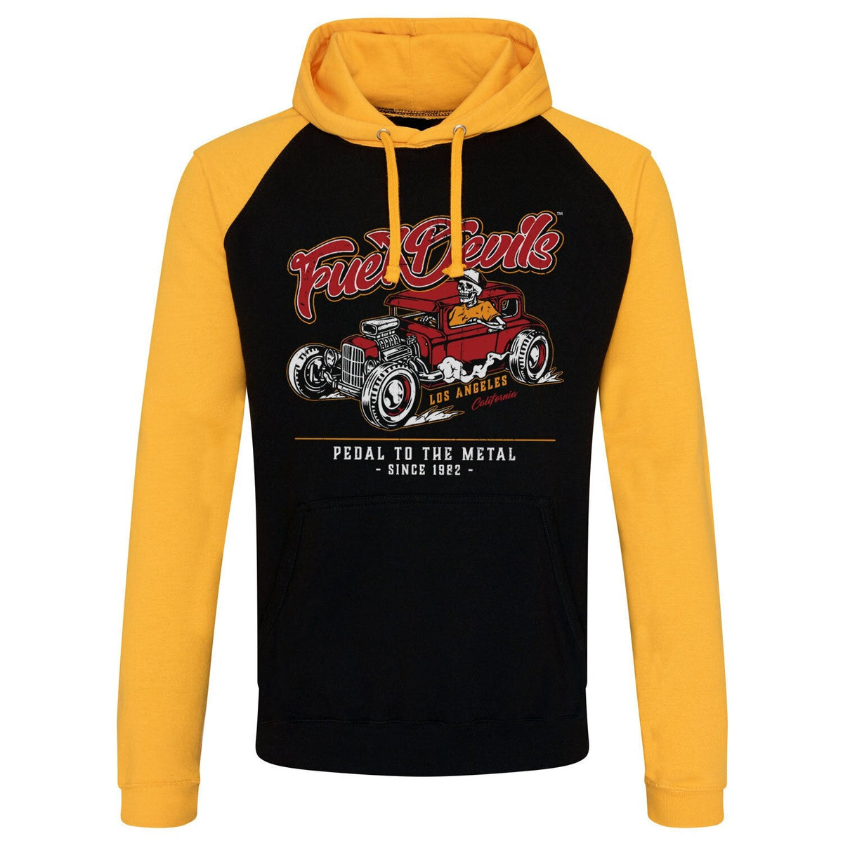 Fuel Devils - Pedal To The Metal Baseball Hoodie – Sweat à capuche baseball