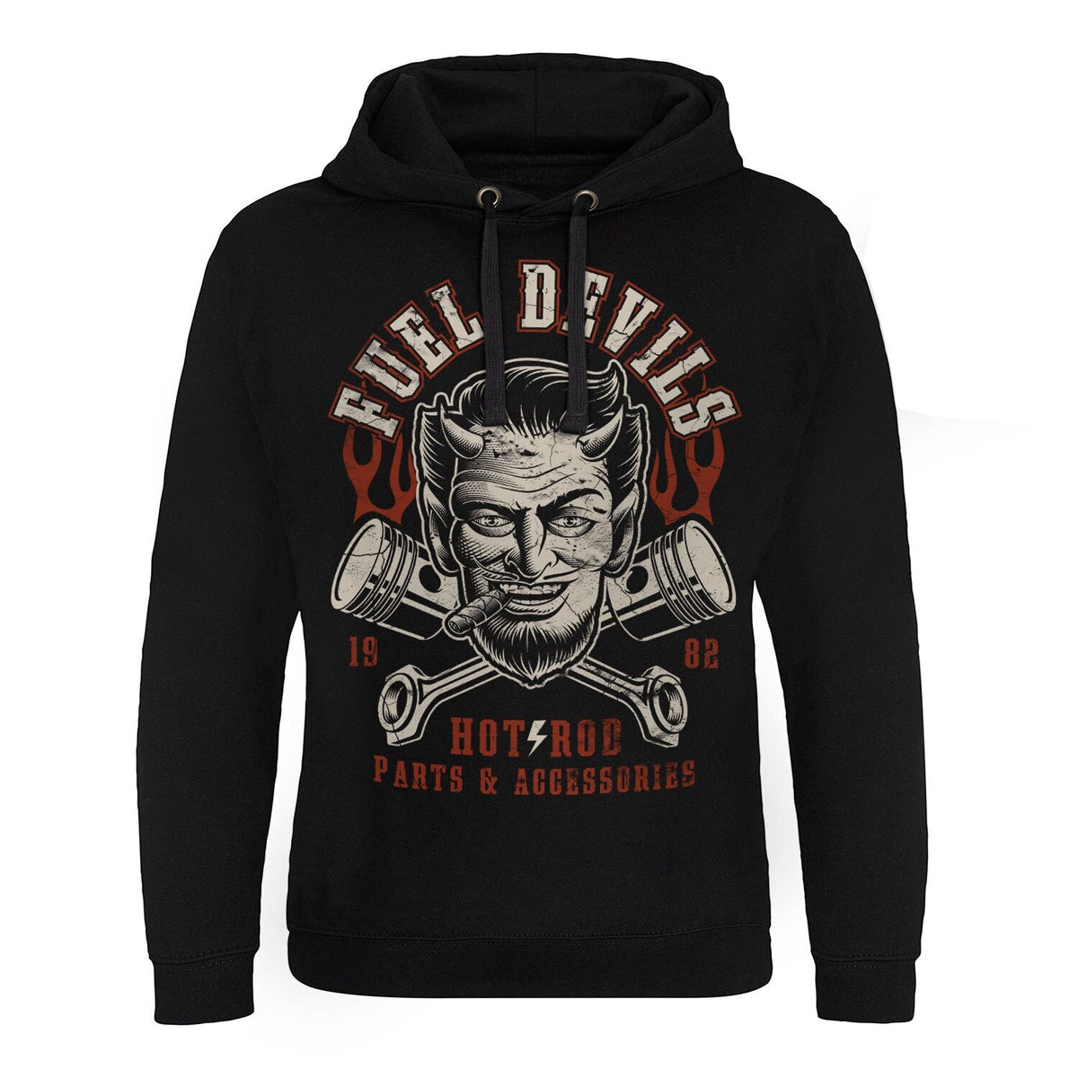 Fuel Devils Satans Pistons Epic Hoodie – Sweat à capuche Epic