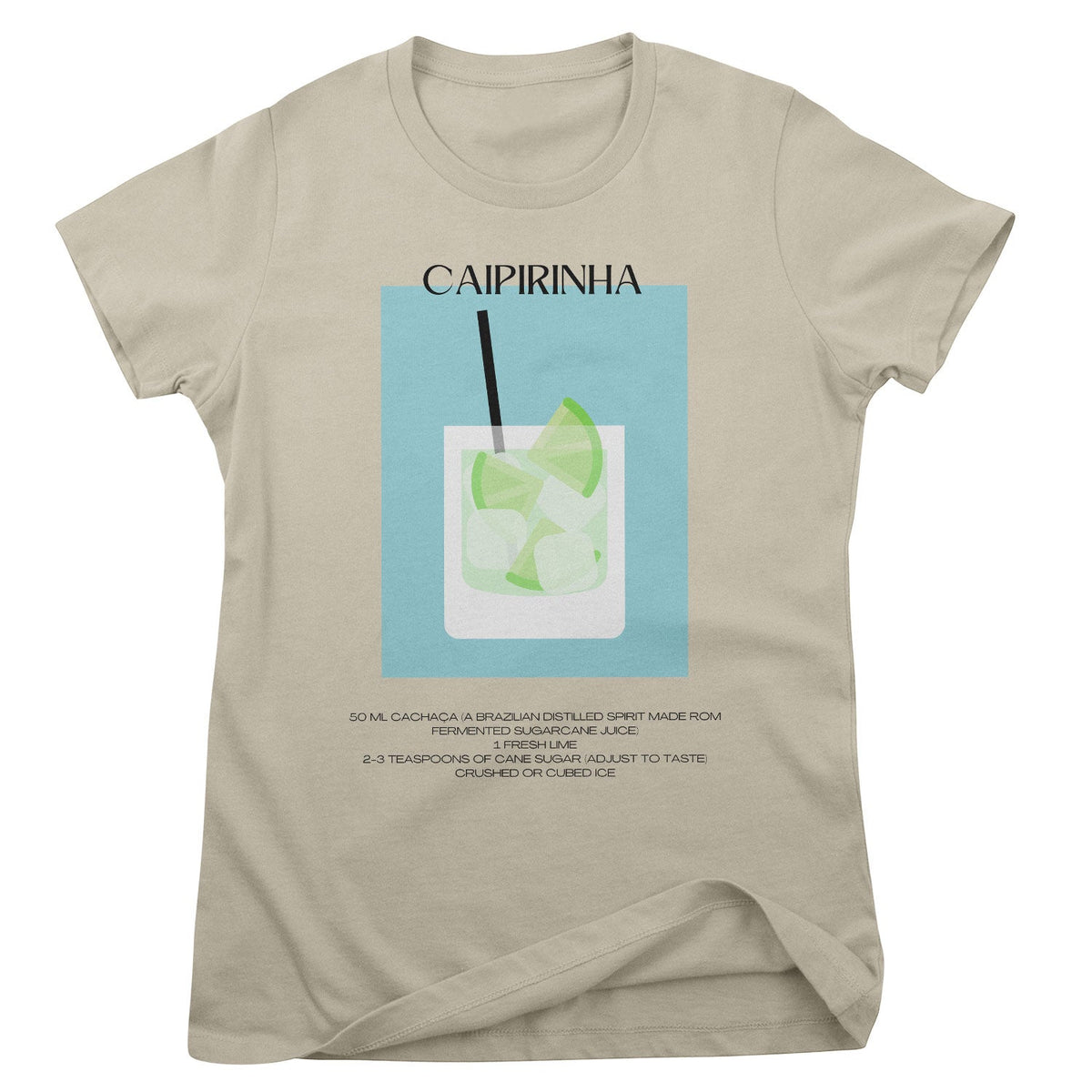 Caipirinha - Coctail Recipe Girly Tee – T-shirt femme