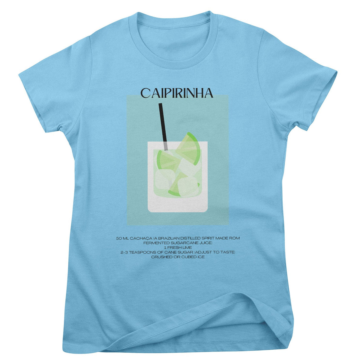 Caipirinha - Coctail Recipe Girly Tee – T-shirt femme