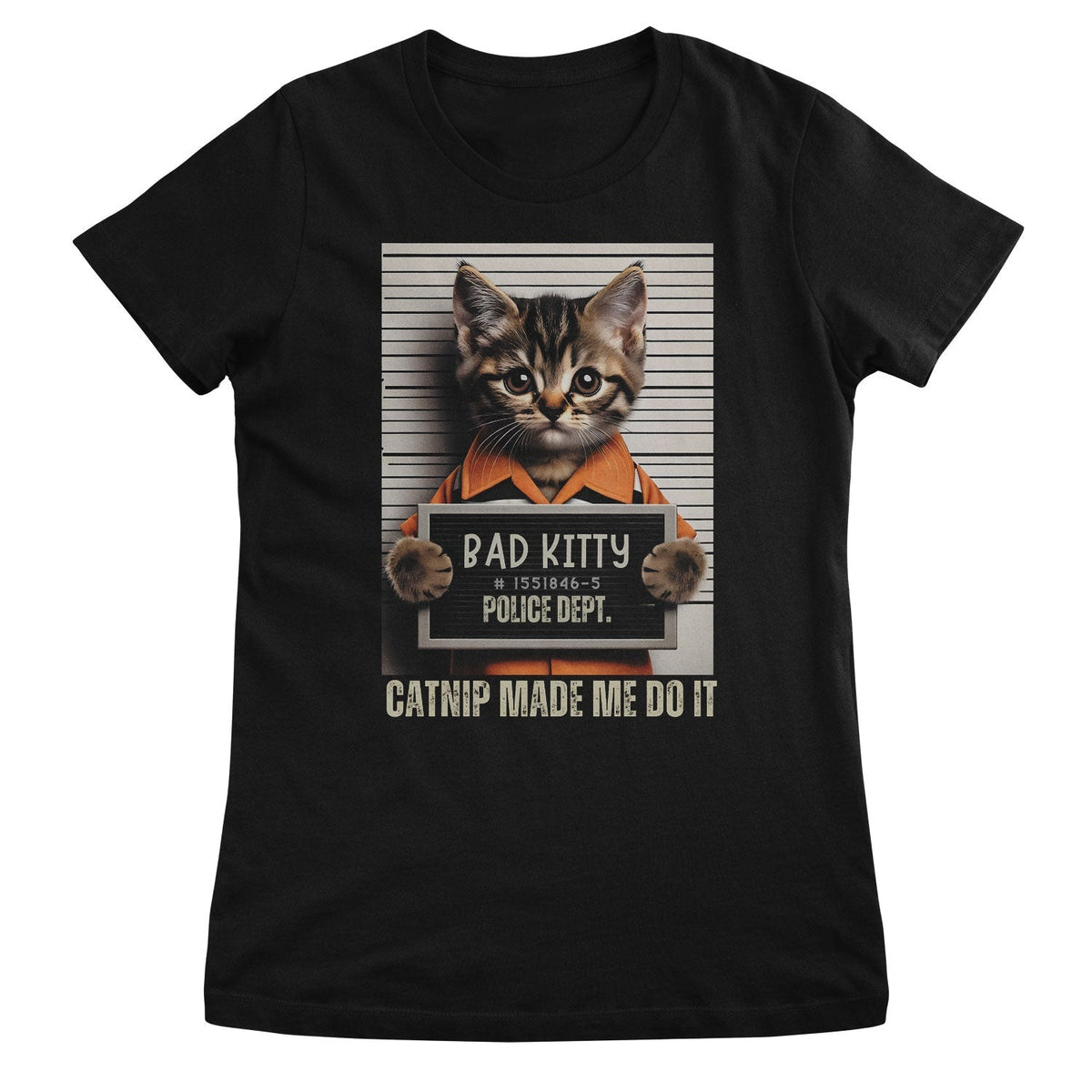 Bad Kitty Mug Shot Girly Top – Top femme