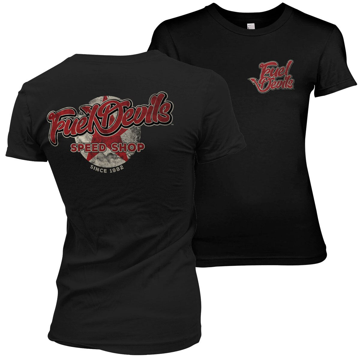 Fuel Devils Rust Logo Girly Tee – T-shirt femme
