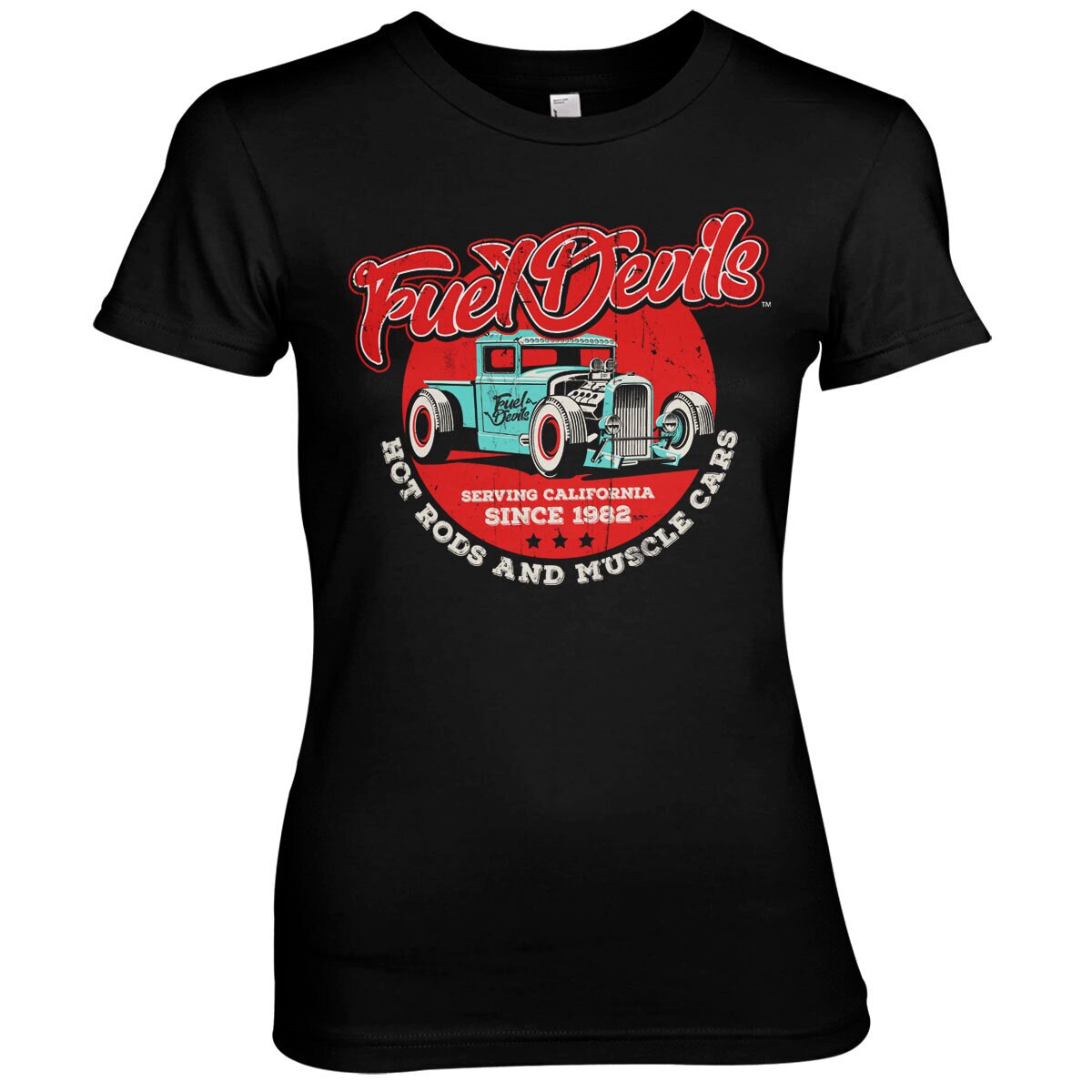 Fuel Devils - Serving California Girly Tee – T-shirt femme