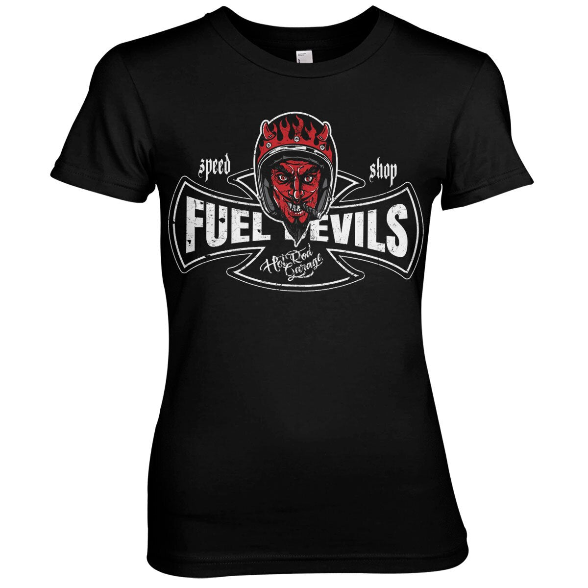 Smiling Devil Speed Shop Girly Tee – T-shirt femme