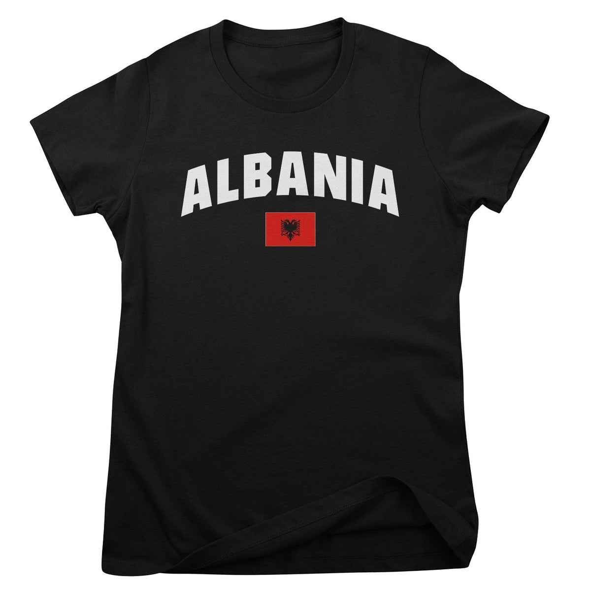 Albania Flag Girly Tee – T-shirt femme