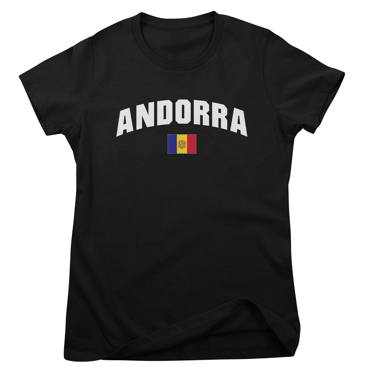 Andorra Flag Girly Tee – T-shirt femme
