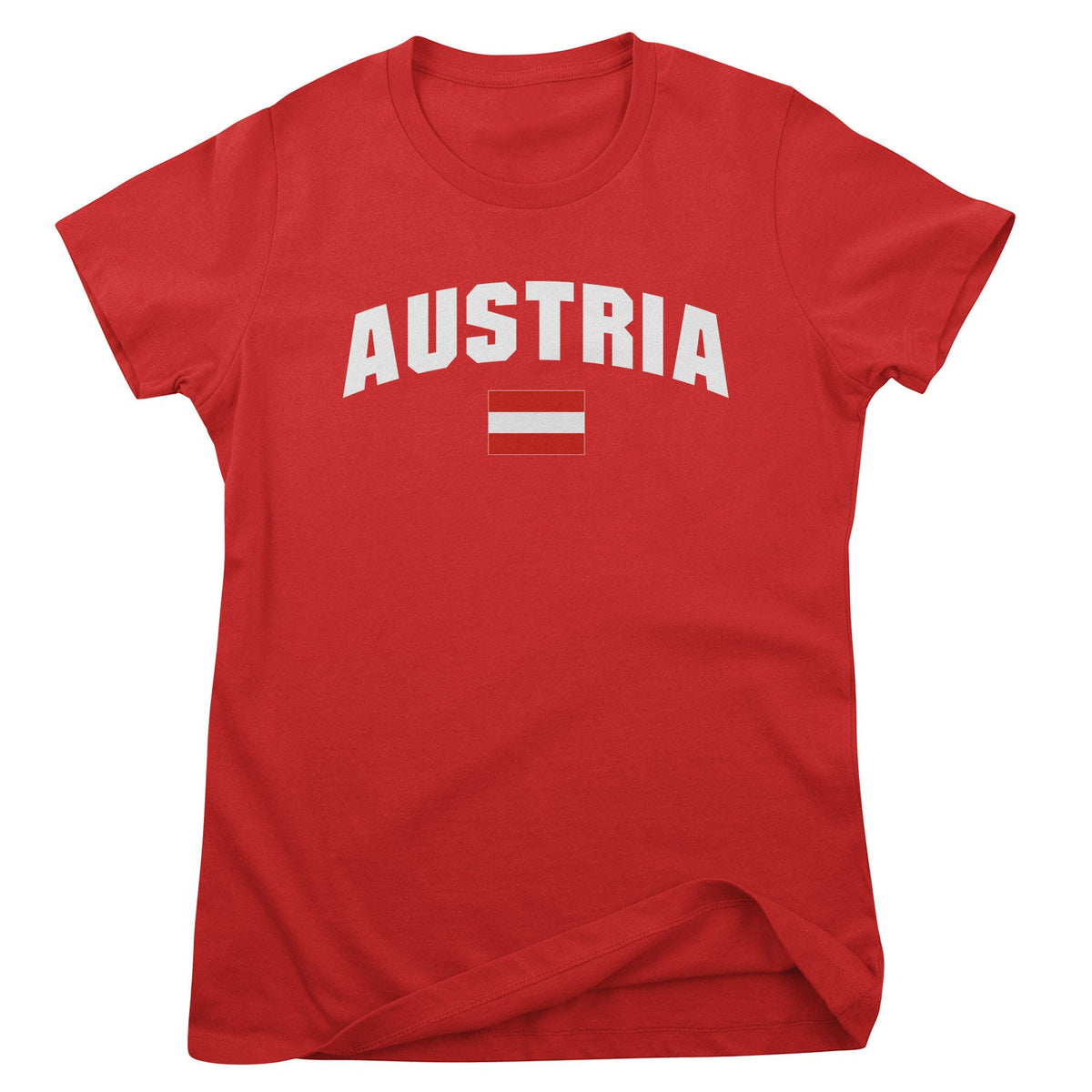 Austria Flag Girly Tee – T-shirt femme