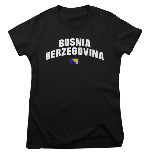 Bosnia Herzegovina Flag Girly Tee – T-shirt femme
