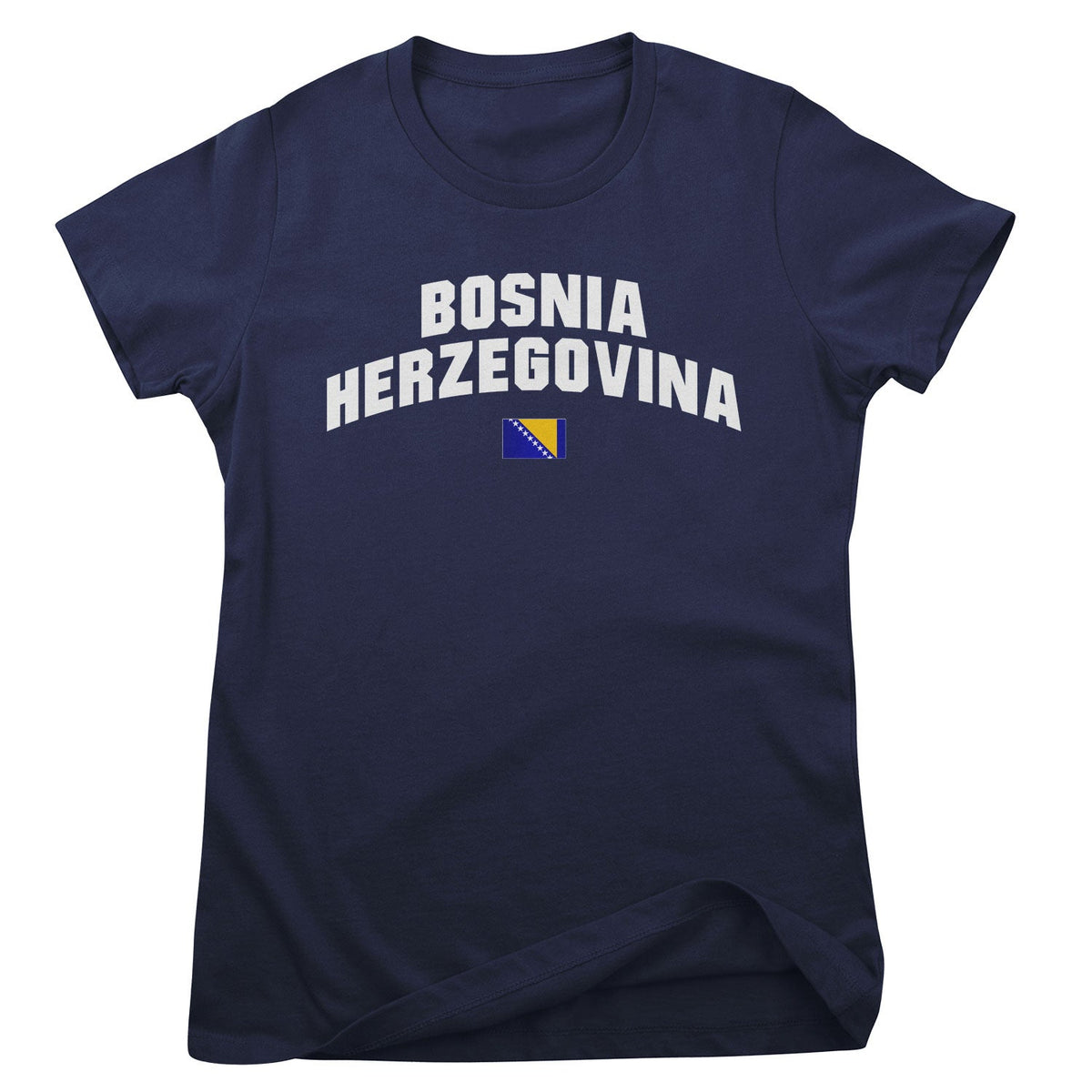 Bosnia Herzegovina Flag Girly Tee – T-shirt femme