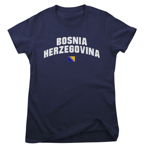 Bosnia Herzegovina Flag Girly Tee – T-shirt femme