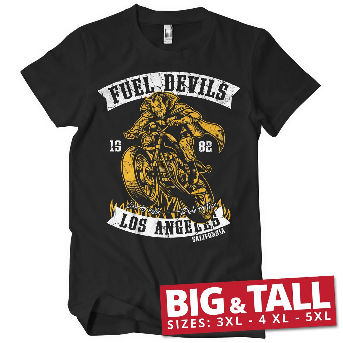 Fuel Devils Rider Big & Tall T-Shirt – T-shirt grande taille