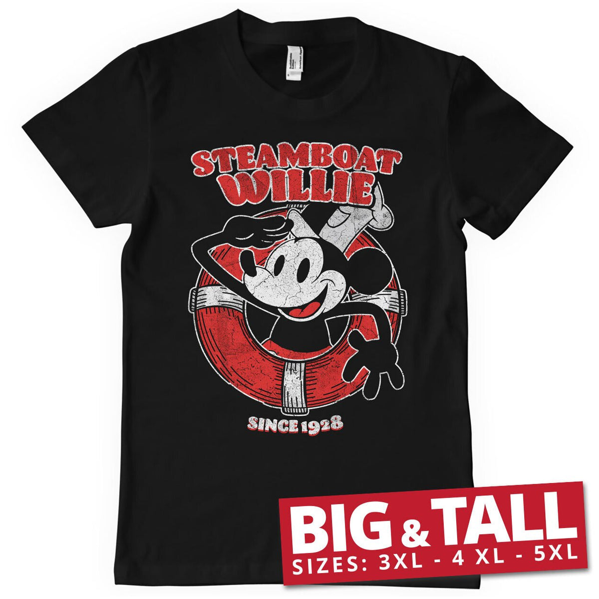Steamboat Willie Since 1928 Big & Tall T-Shirt – T-shirt grande taille