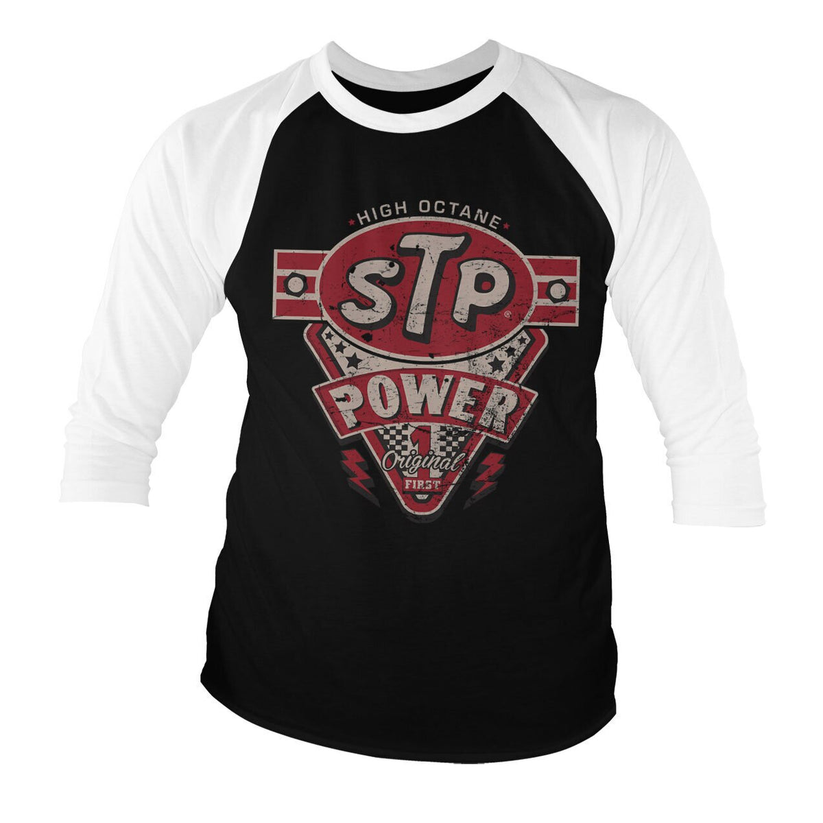 STP Power Baseball 3/4 Sleeve Tee – T-shirt baseball manches 3/4
