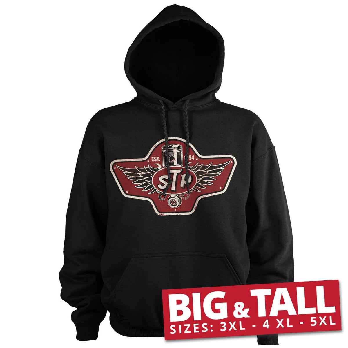 STP Piston Emblem Big & Tall Hoodie – Sweat à capuche grande taille