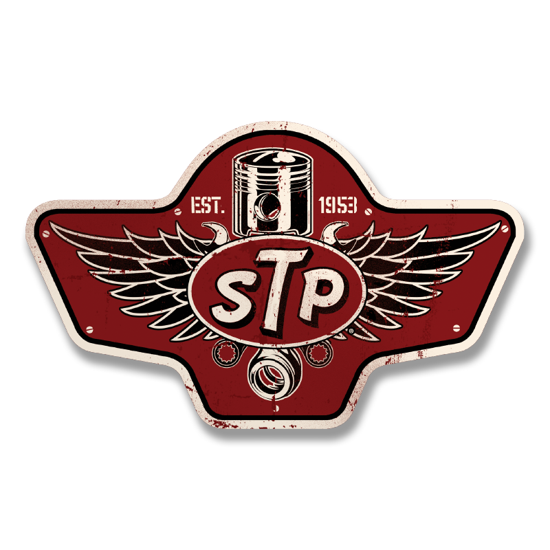 STP Piston Emblem Sticker – Sticker