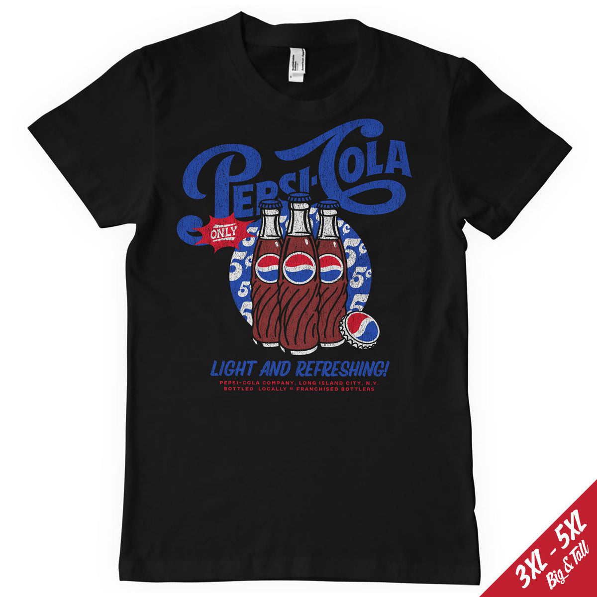 Pepsi-Cola Retro Add Big & Tall T-Shirt – T-shirt grande taille