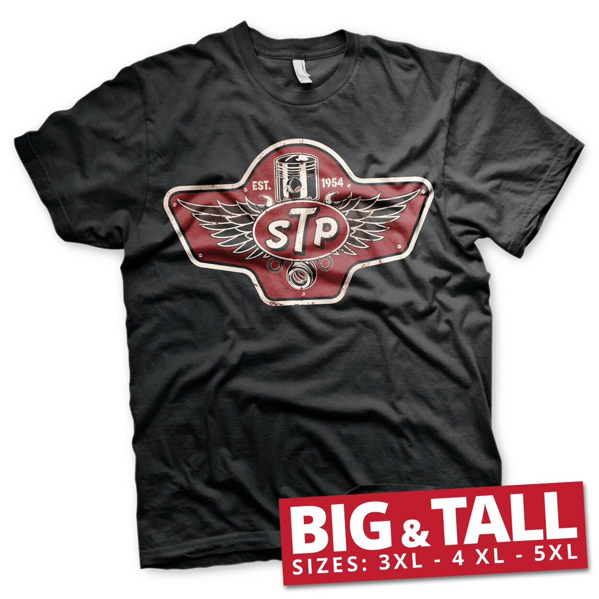 STP Piston Emblem Big & Tall T-Shirt – T-shirt grande taille