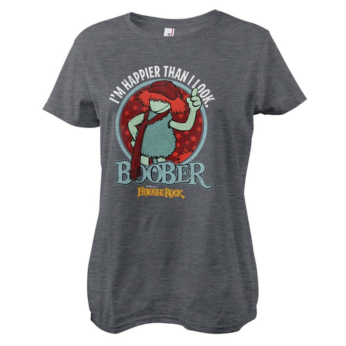 Boober - Happier Than I Look Girly Tee – T-shirt femme