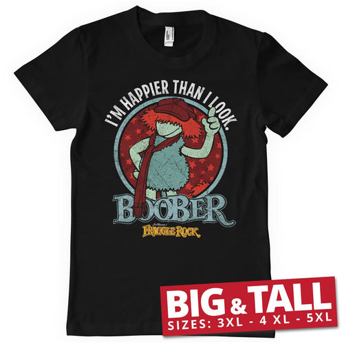 Boober - Happier Than I Look Big & Tall T-Shirt – T-shirt grande taille